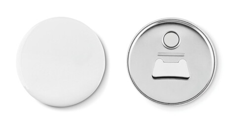 Magnet-Badge mit Kapselheber - Mattsilber bedrucken, Art.-Nr. MO9331-16