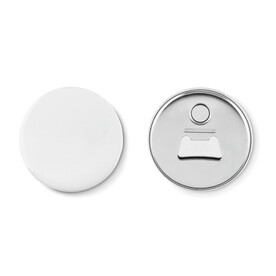 Magnet-Badge mit Kapselheber - Mattsilber bedrucken, Art.-Nr. MO9331-16