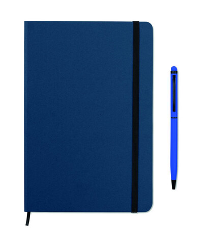 Notizbuch Set - Blau bedrucken, Art.-Nr. MO9348-04