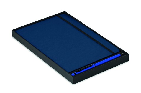 Notizbuch Set - Blau bedrucken, Art.-Nr. MO9348-04