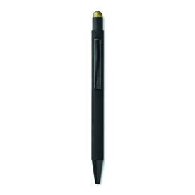 Druckkugelschreiber mit Stylus - Golden bedrucken, Art.-Nr. MO9393-98