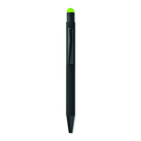 Druckkugelschreiber mit Stylus - Limette bedrucken, Art.-Nr. MO9393-48