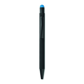 Druckkugelschreiber mit Stylus - Türkis bedrucken, Art.-Nr. MO9393-12