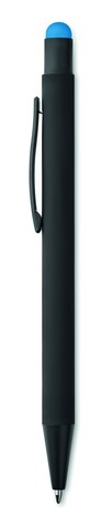 Druckkugelschreiber mit Stylus - Türkis bedrucken, Art.-Nr. MO9393-12