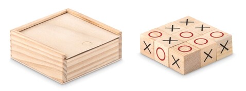 Tic-Tac-Toe Spiel - Holz bedrucken, Art.-Nr. MO9493-40 Tic-Tac-Toe Spiel - Holz bedrucken, Art.-Nr. MO9493-40