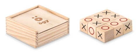Tic-Tac-Toe Spiel - Holz bedrucken, Art.-Nr. MO9493-40 Tic-Tac-Toe Spiel - Holz bedrucken, Art.-Nr. MO9493-40