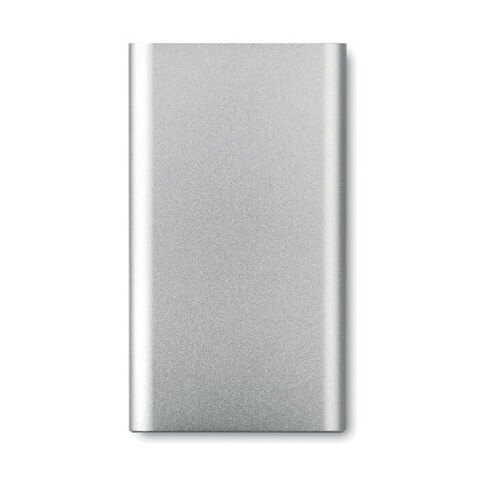 Ladestation mit Powerbank - Mattsilber bedrucken, Art.-Nr. MO9498-16 Ladestation mit Powerbank - Mattsilber bedrucken, Art.-Nr. MO9498-16