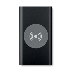 Ladestation mit Powerbank - Schwarz bedrucken, Art.-Nr. MO9498-03