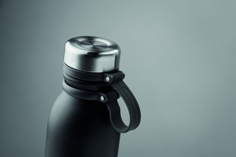 Doppelwandige Trinkflasche - Schwarz bedrucken, Art.-Nr. MO9539-03 Doppelwandige Trinkflasche - Schwarz bedrucken, Art.-Nr. MO9539-03