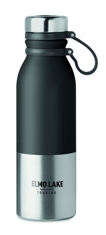 Doppelwandige Trinkflasche - Schwarz bedrucken, Art.-Nr. MO9539-03 Doppelwandige Trinkflasche - Schwarz bedrucken, Art.-Nr. MO9539-03