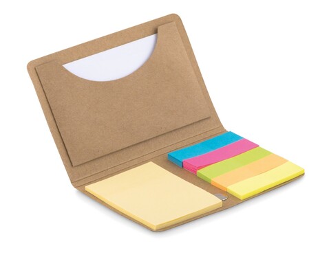 Notiz-Visitenkartenhalter - Beige bedrucken, Art.-Nr. MO9541-13