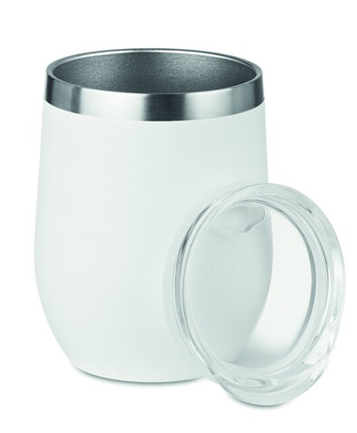 Doppelwandiger Trinkbecher - Weiß bedrucken, Art.-Nr. MO9597-06 Doppelwandiger Trinkbecher - Weiß bedrucken, Art.-Nr. MO9597-06