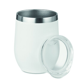 Doppelwandiger Trinkbecher - Weiß bedrucken, Art.-Nr. MO9597-06