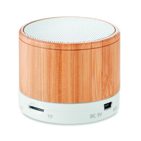 Runder wireless Lautsprecher - Weiß bedrucken, Art.-Nr. MO9608-06