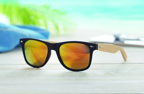 Sonnenbrille - Gelb bedrucken, Art.-Nr. MO9617-08 Sonnenbrille - Gelb bedrucken, Art.-Nr. MO9617-08