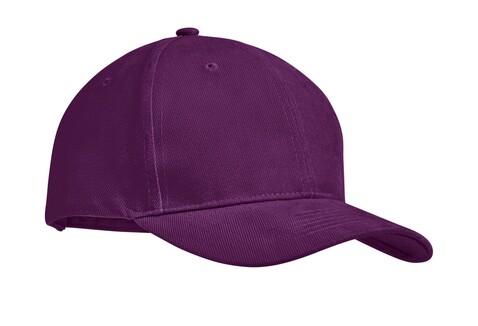 Baseball cap 6 panels 270g/m² - Bordeaux bedrucken, Art.-Nr. MO9643-02