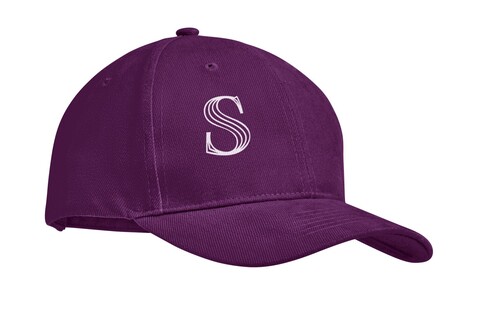 Baseball cap 6 panels 270g/m² - Bordeaux bedrucken, Art.-Nr. MO9643-02