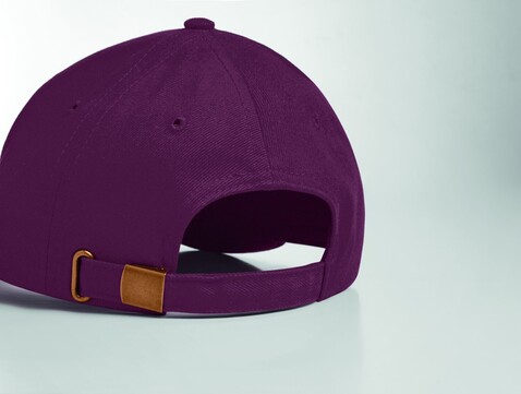 Baseball cap 6 panels 270g/m² - Bordeaux bedrucken, Art.-Nr. MO9643-02