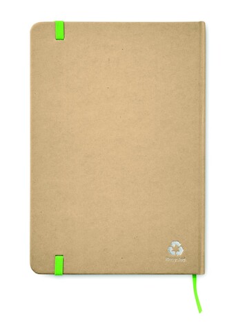 DIN A5 Notizbuch recycelt - Limette bedrucken, Art.-Nr. MO9684-48