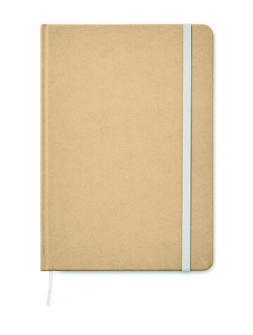 DIN A5 Notizbuch recycelt - Weiß bedrucken, Art.-Nr. MO9684-06