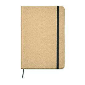 DIN A5 Notizbuch recycelt - Schwarz bedrucken, Art.-Nr. MO9684-03