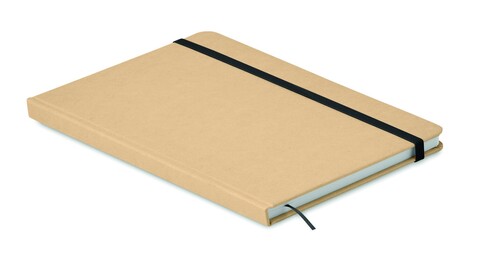 DIN A5 Notizbuch recycelt - Schwarz bedrucken, Art.-Nr. MO9684-03