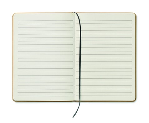 DIN A5 Notizbuch recycelt - Schwarz bedrucken, Art.-Nr. MO9684-03