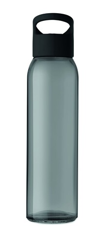 Trinkflasche Glas 470 ml - Schwarz bedrucken, Art.-Nr. MO9746-03