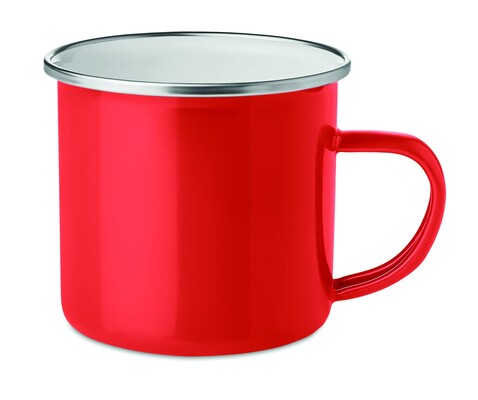 Vintage Kaffeebecher - Rot bedrucken, Art.-Nr. MO9756-05 Vintage Kaffeebecher - Rot bedrucken, Art.-Nr. MO9756-05