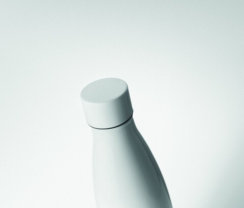Edelstahl Isolierflasche 500ml - Weiß bedrucken, Art.-Nr. MO9812-06 Edelstahl Isolierflasche 500ml - Weiß bedrucken, Art.-Nr. MO9812-06