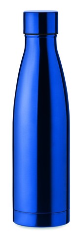 Edelstahl Isolierflasche 500ml - Blau bedrucken, Art.-Nr. MO9812-04