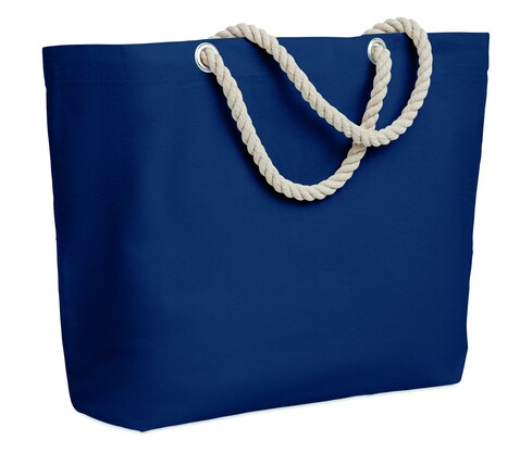 Strandtasche mit Kordelgriff - Blau bedrucken, Art.-Nr. MO9813-04 Strandtasche mit Kordelgriff - Blau bedrucken, Art.-Nr. MO9813-04