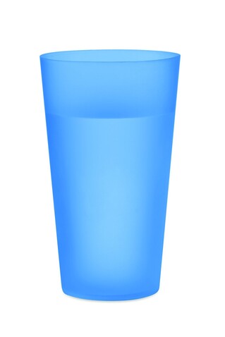 Wiederverwendbarer Becher - Transparent Blau bedrucken, Art.-Nr. MO9907-23 Wiederverwendbarer Becher - Transparent Blau bedrucken, Art.-Nr. MO9907-23