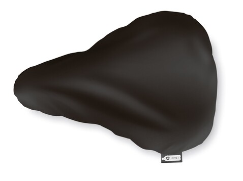 Saddle cover RPET - Schwarz bedrucken, Art.-Nr. MO9908-03