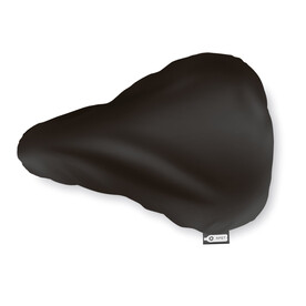 Saddle cover RPET - Schwarz bedrucken, Art.-Nr. MO9908-03