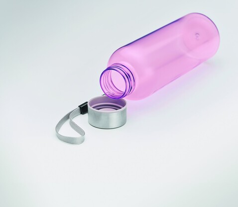 RPET-Flasche 500ml - Transparent Pink bedrucken, Art.-Nr. MO9910-31