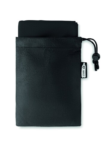 RPET Sporthandtuch mit Beutel - Schwarz bedrucken, Art.-Nr. MO9918-03 RPET Sporthandtuch mit Beutel - Schwarz bedrucken, Art.-Nr. MO9918-03