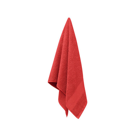 Handtuch Organic Cotton - Rot bedrucken, Art.-Nr. MO9931-05