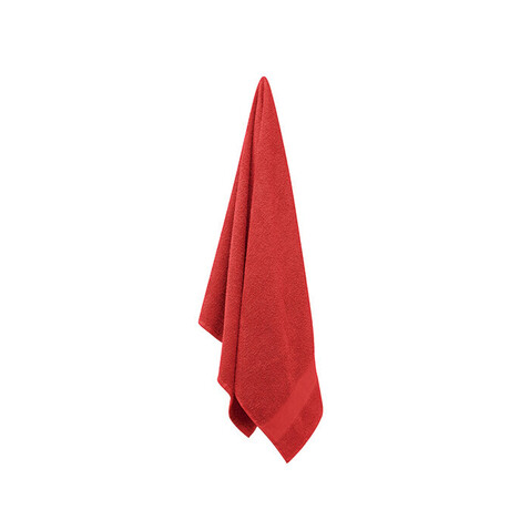 Handtuch Organic Cotton - Rot bedrucken, Art.-Nr. MO9932-05