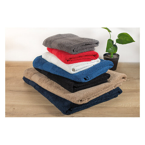 Handtuch Organic Cotton - Rot bedrucken, Art.-Nr. MO9932-05