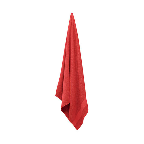 Handtuch Organic Cotton - Rot bedrucken, Art.-Nr. MO9933-05