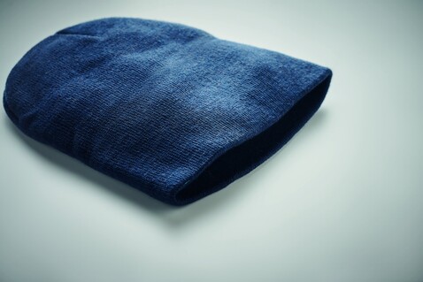 Beanie RPET Polyester - Blau bedrucken, Art.-Nr. MO9964-04 Beanie RPET Polyester - Blau bedrucken, Art.-Nr. MO9964-04