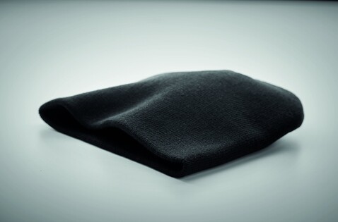 Beanie RPET Polyester - Schwarz bedrucken, Art.-Nr. MO9964-03