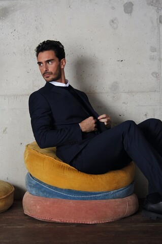 MARIUS MEN SUIT JACKET - Night bedrucken, Art.-Nr. N03164-NH-060