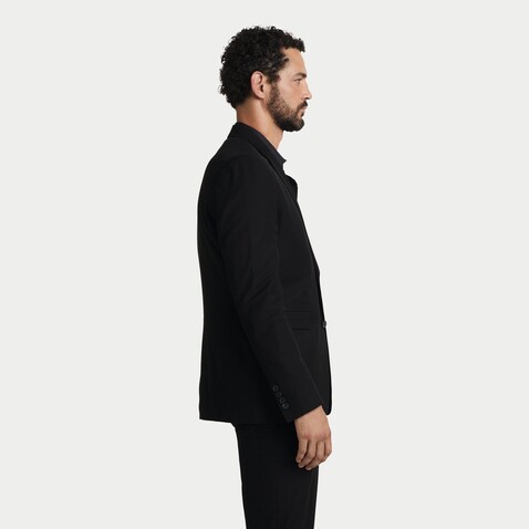 MARIUS MEN SUIT JACKET - Deep Black bedrucken, Art.-Nr. N03164-DB-064