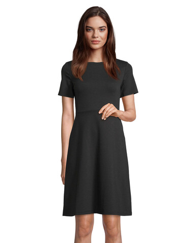 CAMILLE DRESS - Deep Black bedrucken, Art.-Nr. N03171-DB-L