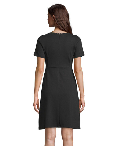 CAMILLE DRESS - Deep Black bedrucken, Art.-Nr. N03171-DB-L