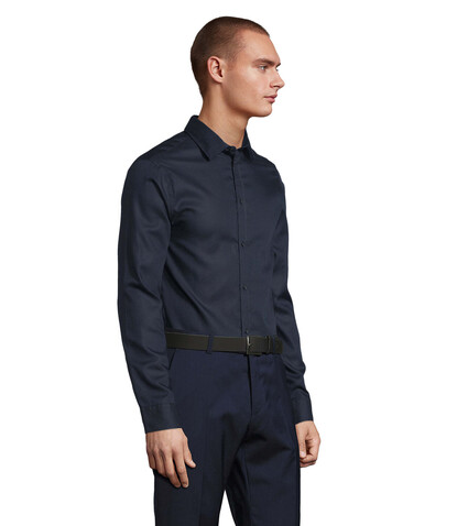 BLAISE MEN SHIRT - Night bedrucken, Art.-Nr. N03182-NH-L