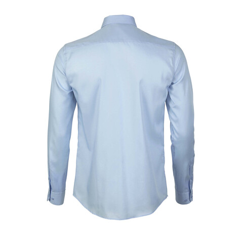 BLAISE MEN SHIRT - Soft Blue bedrucken, Art.-Nr. N03182-EU-S