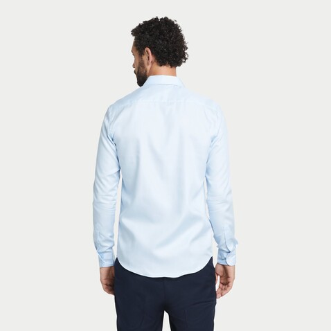 BLAISE MEN SHIRT - Soft Blue bedrucken, Art.-Nr. N03182-EU-S